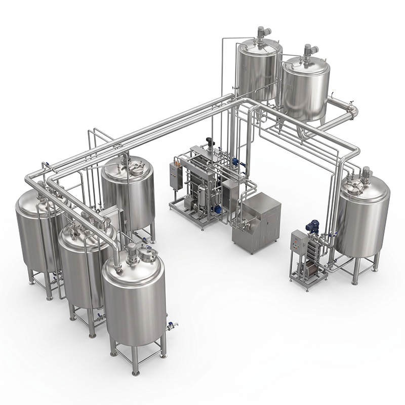 End-to-End Aseptic Processing Line with Deaeration & Homogenization