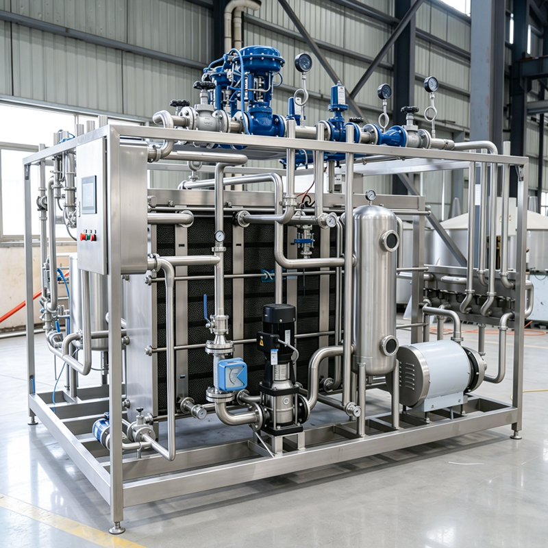 Fully Automated HTST (High Temperature Short Time) Plate Pasteurizer